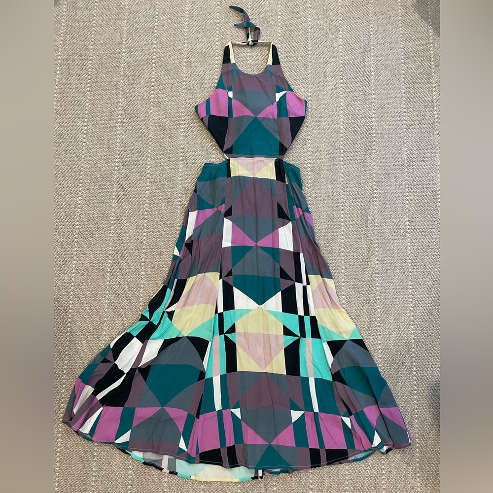 Mara Hoffman size 2 Geometric dress with Cut Outs